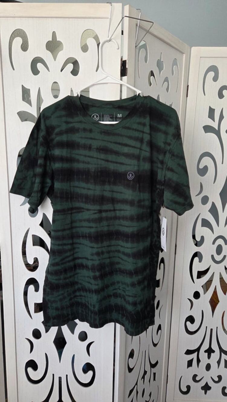 NEFF Shibori Wash T-Shirt Mens Medium Spruce Tie Dye Skate Streetwear NWT